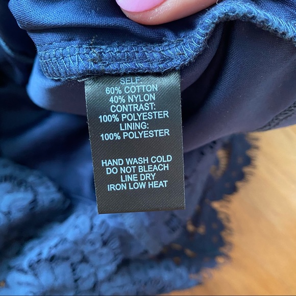 *SOLD*Lulu's Flirting with Desire Navy Blue Lace - Picture 9 of 15